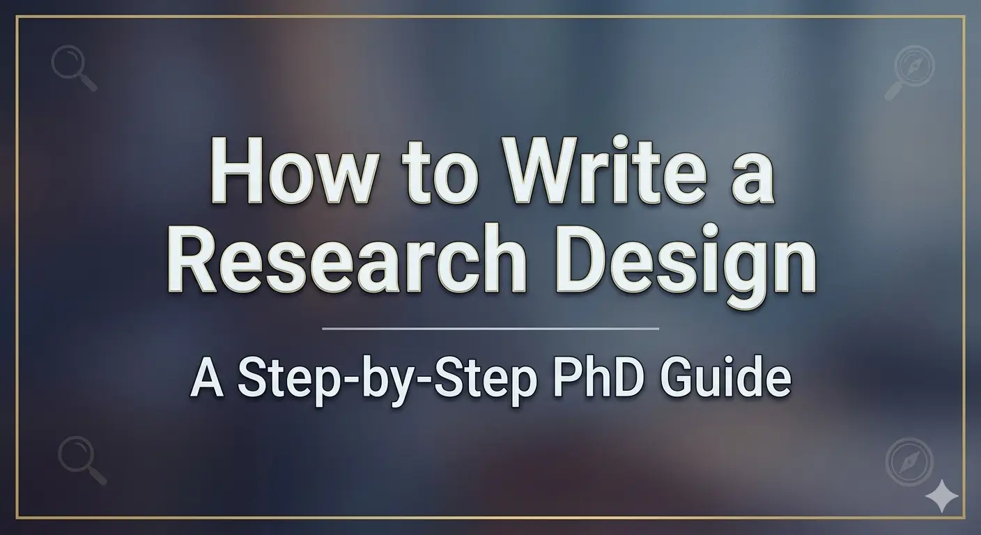 How to Write a Research Design: A Step-by-Step PhD Guide